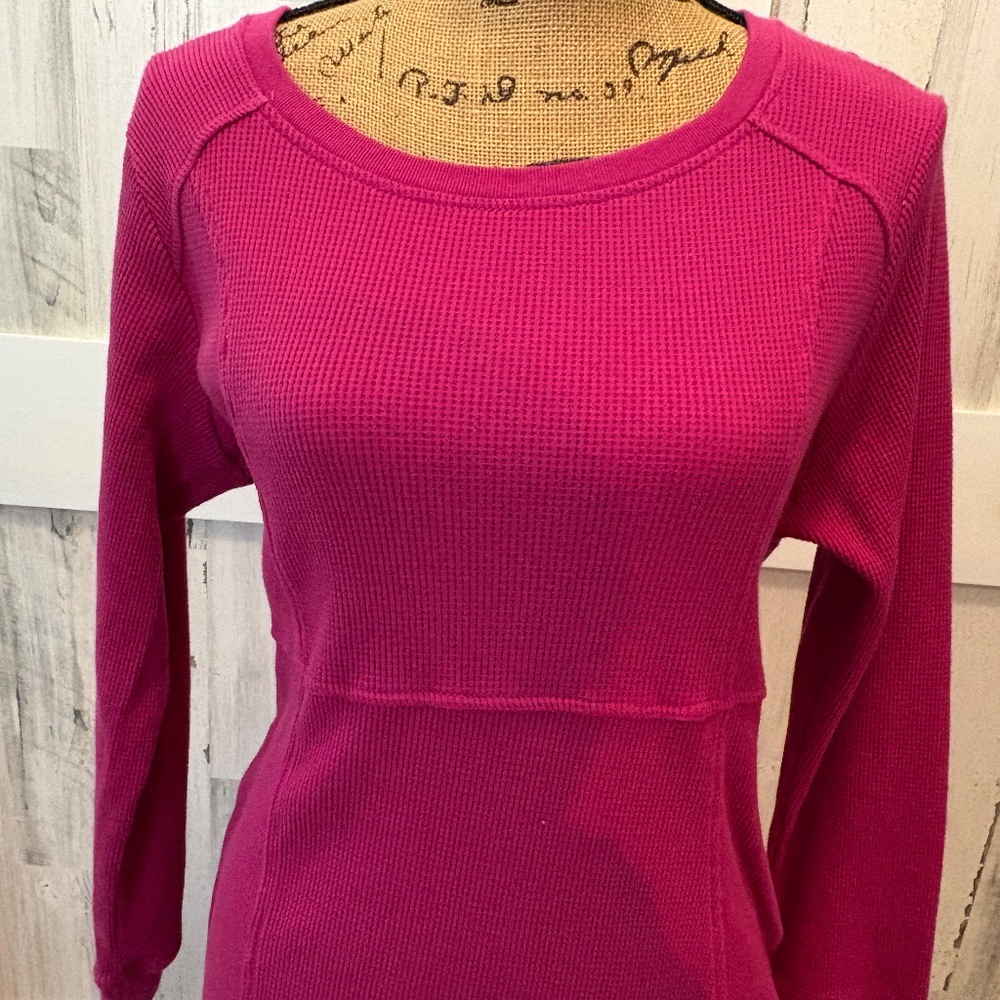 WOMAN WITHIN THERMAL DRESS 14/16W- RASPBERRY - Picture 2 of 8